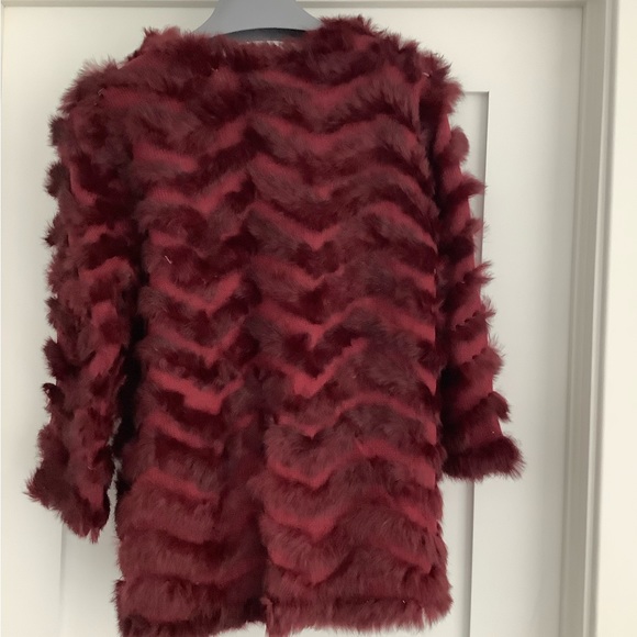 Knit and Fur Knit Cardigan - Picture 2 of 5